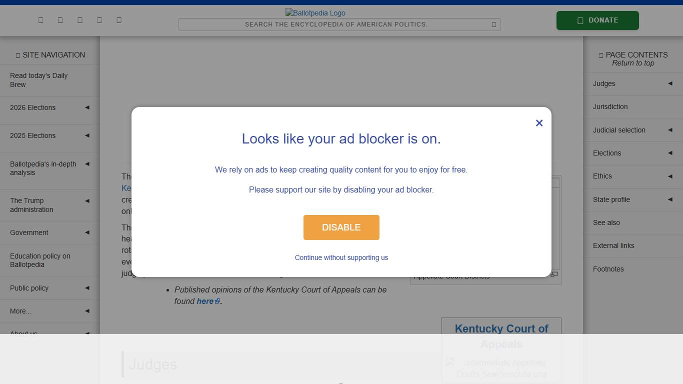 Kentucky Court of Appeals - Ballotpedia